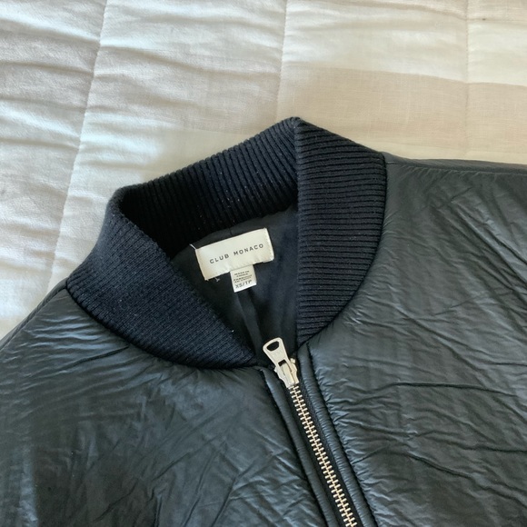 Club Monaco puffer athletic bomber jacket - Picture 3 of 4